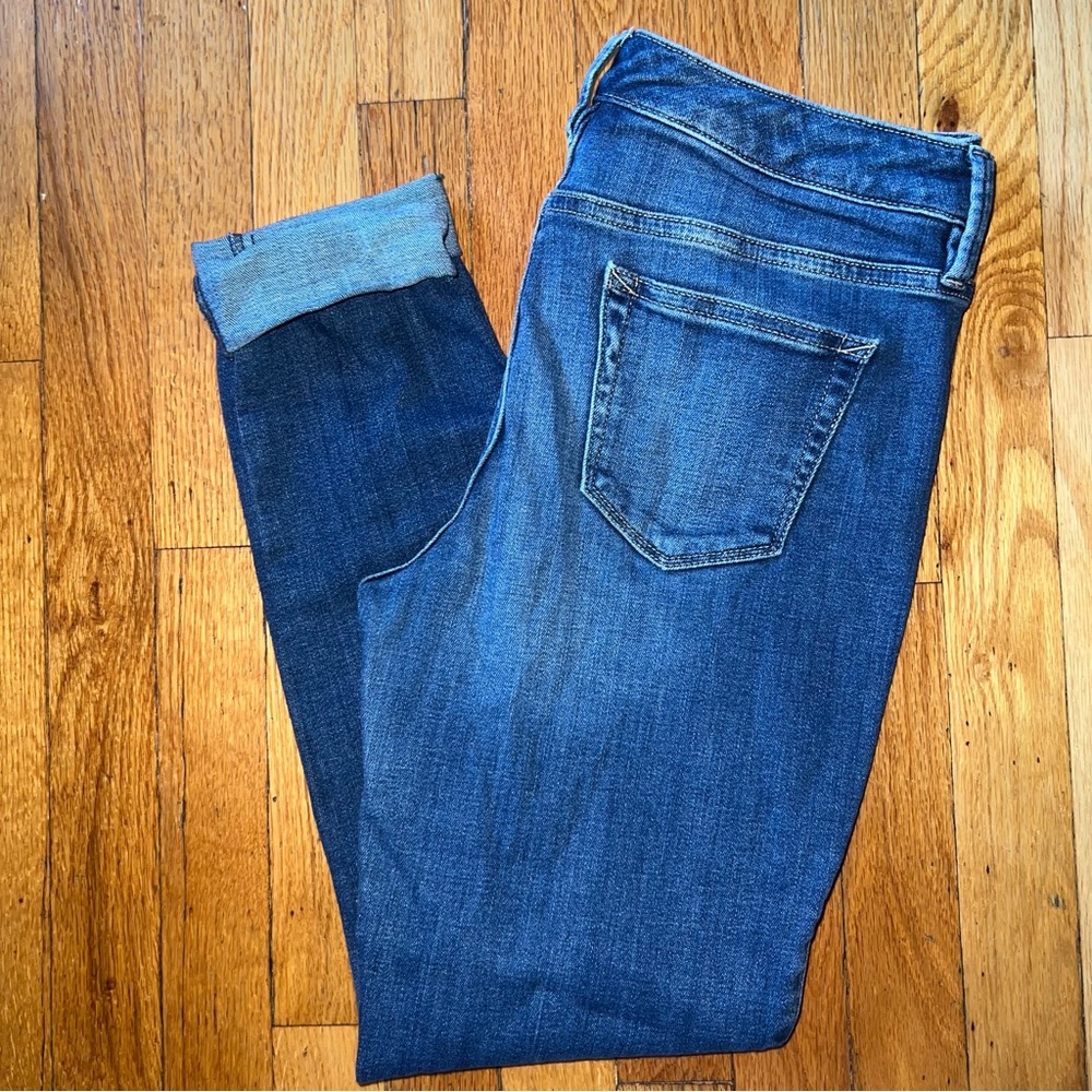 Ankle crop hem jeggings